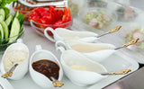 2/3/4/5/6 Pieces Gravy Ladle 6.3in Gorgeous 1 oz. Mirror Gold 18/10 Stainless Steel Gravy Sauce Soup Ladle Spoon for Stirring