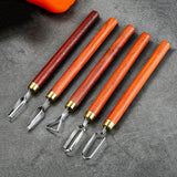 pottery circular carving knife UVO type carving knife, DIY pottery texture tool ceramic trimming carving, stainless steel knife