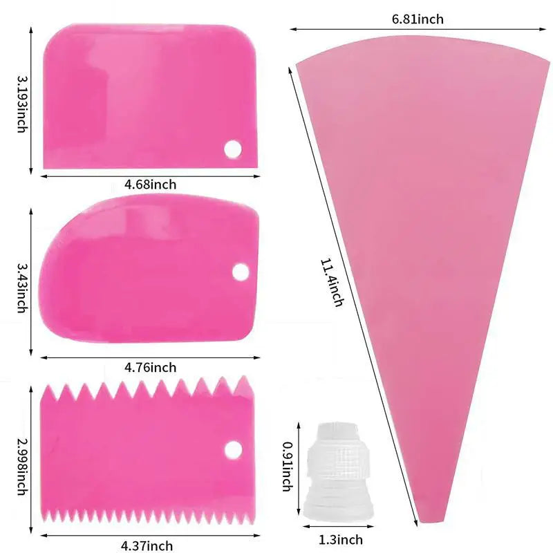 Nozzle piping cake decorating tools Confectionery equipment Kitchen accessories Pastry bag and bakery set stainless steel socket