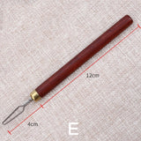 pottery circular carving knife UVO type carving knife, DIY pottery texture tool ceramic trimming carving, stainless steel knife