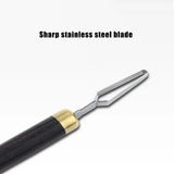pottery circular carving knife UVO type carving knife, DIY pottery texture tool ceramic trimming carving, stainless steel knife