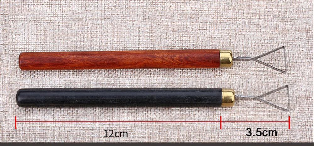 pottery circular carving knife UVO type carving knife, DIY pottery texture tool ceramic trimming carving, stainless steel knife