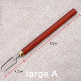 pottery circular carving knife UVO type carving knife, DIY pottery texture tool ceramic trimming carving, stainless steel knife
