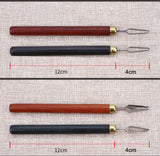 pottery circular carving knife UVO type carving knife, DIY pottery texture tool ceramic trimming carving, stainless steel knife