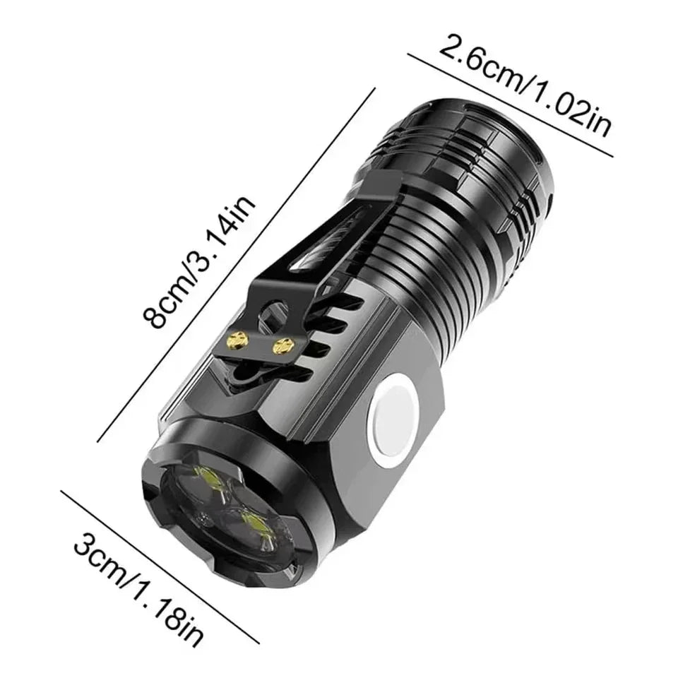 Tactical Long-Range LED Flashlight (Rechargeable)