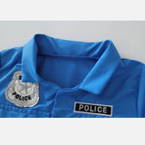Police Role Play Dress Dressup Clothes  Police Officer Uniform Playsuits Halloween Performance Costumes