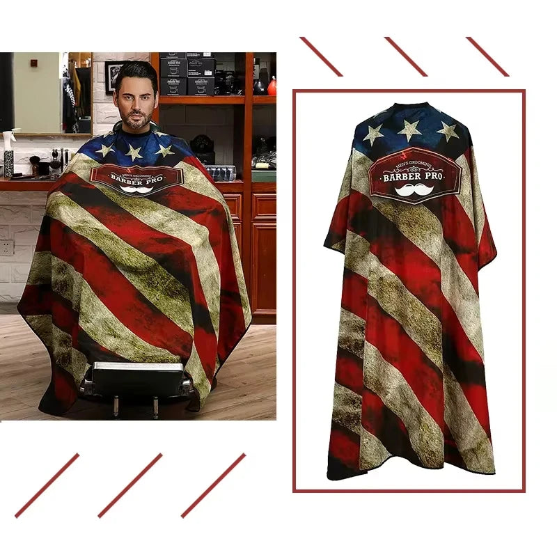 Barber Haircut Cloth Home Hairdresser Apron Hair Cut Cape Salon Hairdress Gown Hairdressing Coat Barbershop Accessory   4.7   6