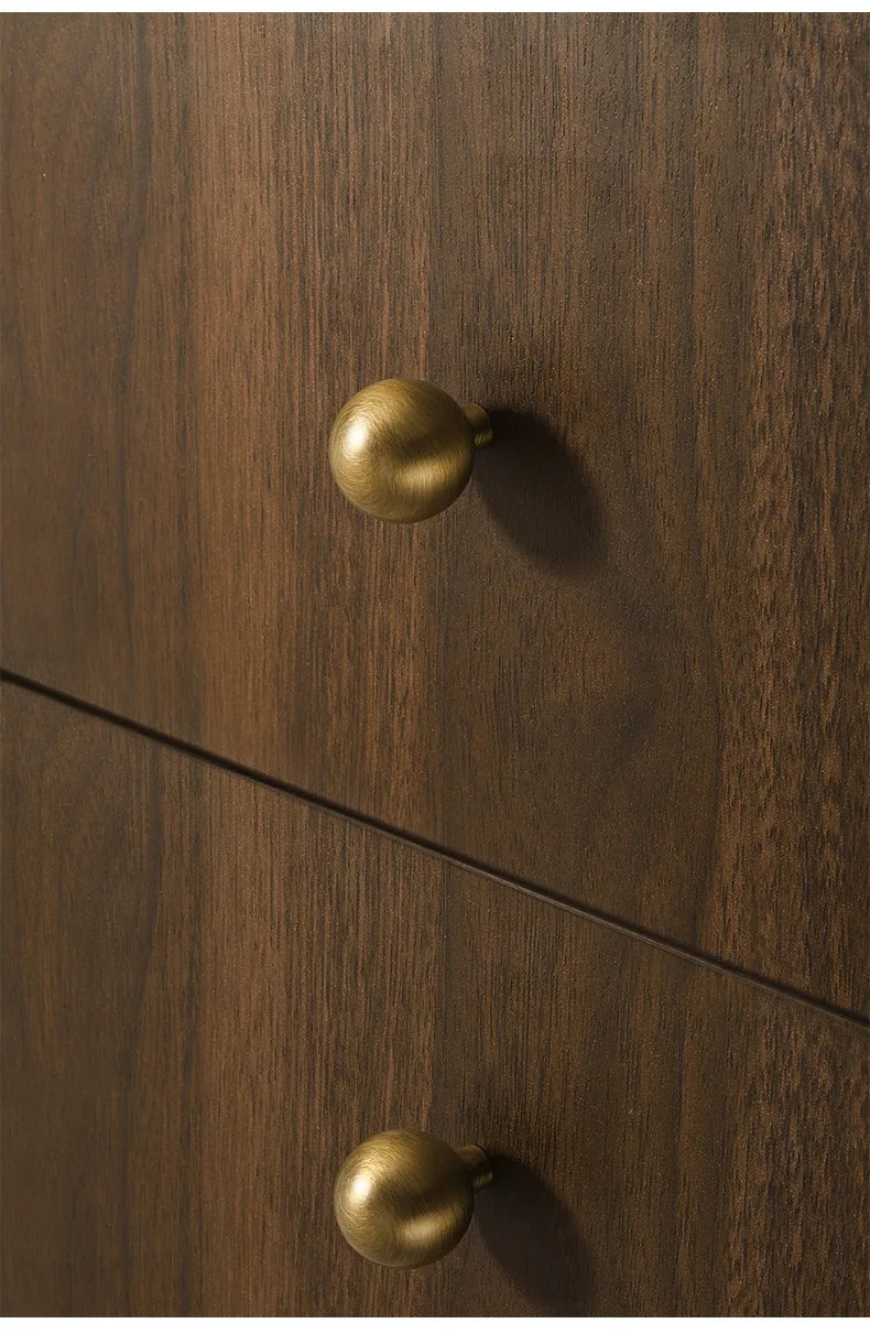 French-bronze solid handle vintage wardrobe/cabinet door handles small single-hole drawer pull medieval-style furniture hardware