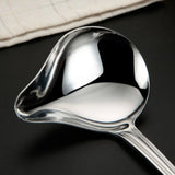 1/2pcs Silver Saucier Sauce Soup Scoop 7.87*2.91 Inch Stainless Steel Household Spoon Set Creative Duckbill Scoop Kitchen