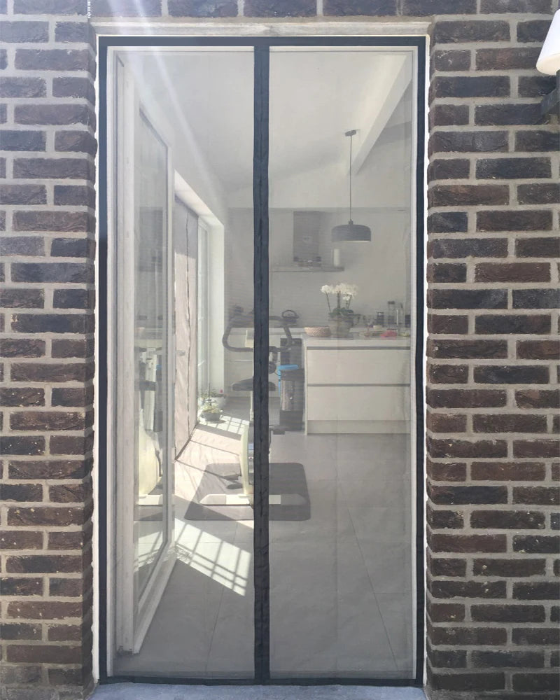 Magnetic Door Screen Insect Mosquito Net Curtain Black Fly Insect Auto Closing Invisible Mesh For Kitchen indoor living room