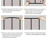 Magnetic Door Screen Insect Mosquito Net Curtain Black Fly Insect Auto Closing Invisible Mesh For Kitchen indoor living room