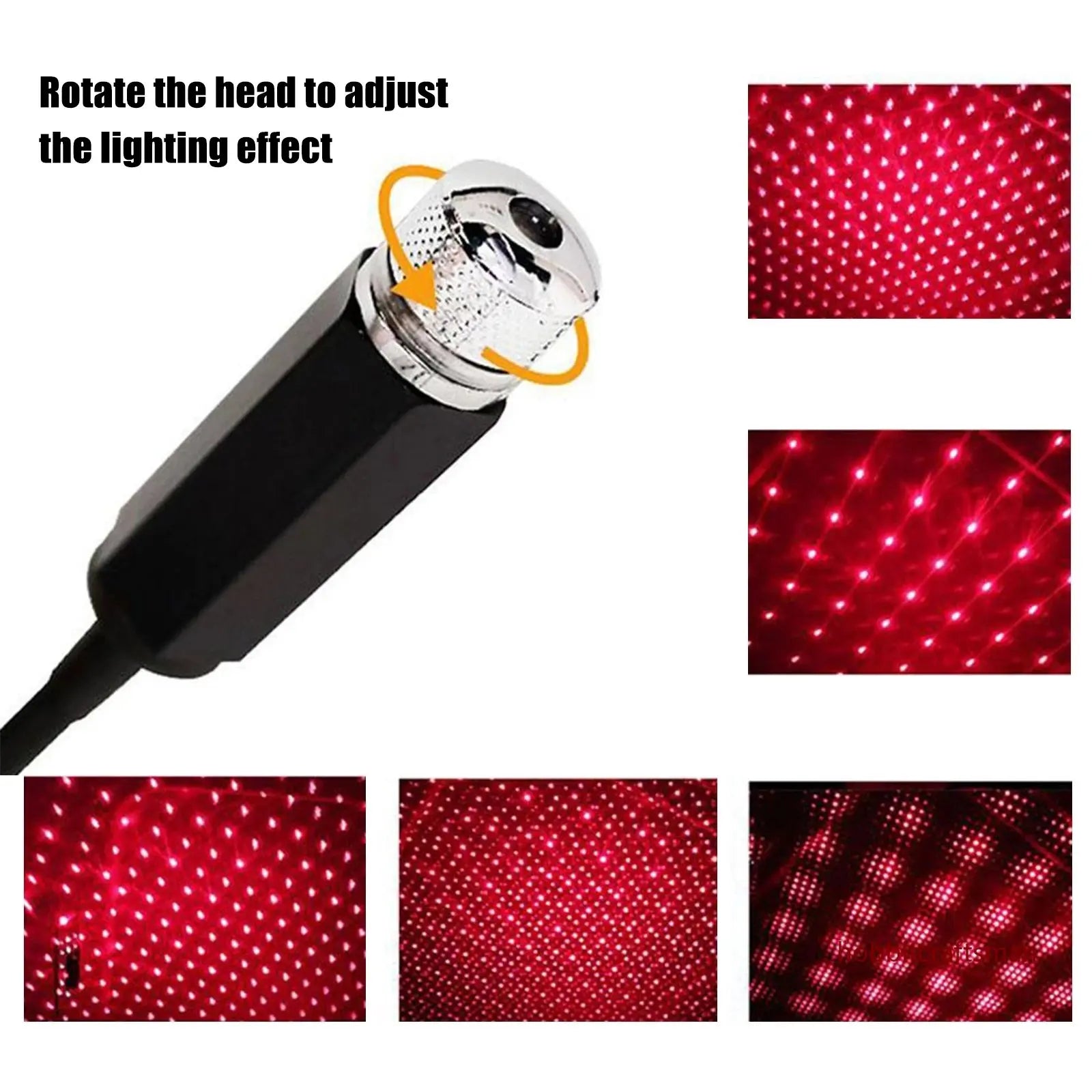 USB Car Roof Star Projector Light