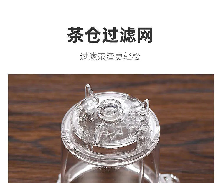 Heat Resistant Glass Teapot One-click Filtering Tea Pot Tea Water Separation Filter Tea Maker Coffee Pot Home Flower Teaware