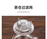 Heat Resistant Glass Teapot One-click Filtering Tea Pot Tea Water Separation Filter Tea Maker Coffee Pot Home Flower Teaware