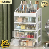 New 1Pc 5-layer Makeup Storage Box Debris Storage Box Drawer-style Dressing Table Office DeskCosmetics Multi-layerstoragecabinet