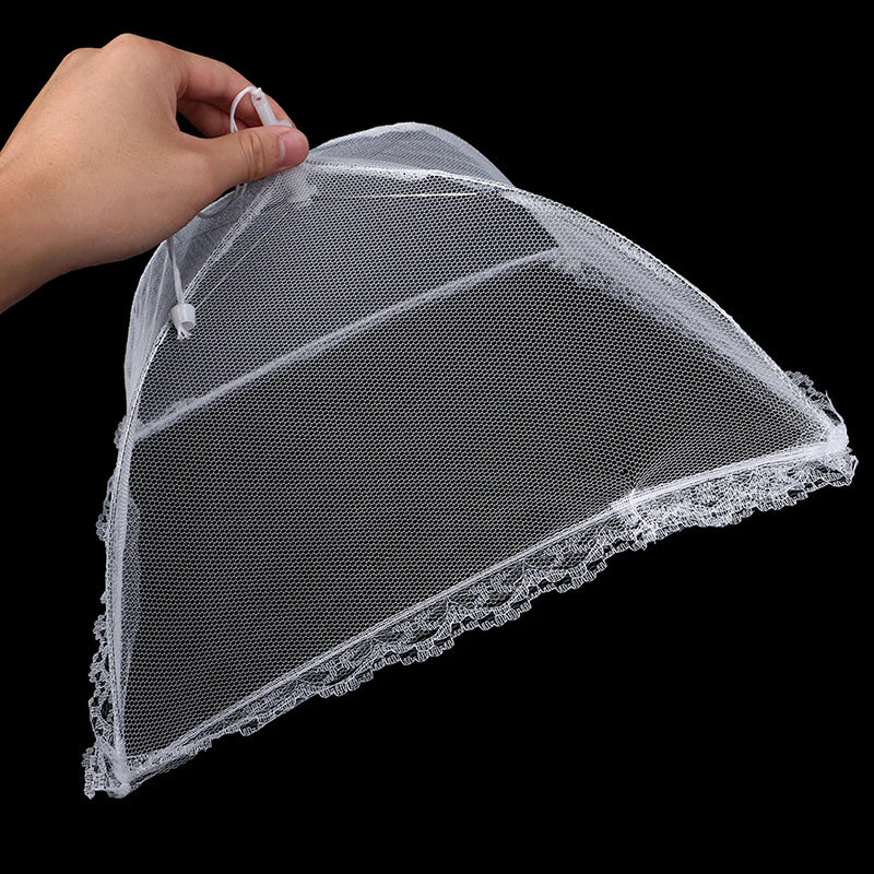 Picnic Food Covers for Outside Mesh 4 Packs Pop Up Fine Fly Net for Fruit - Collapsible Screen Umbrella Food Tent