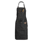 Denim Apron Salon Working Clothes Barber Cloth Kitchen Cooking Grill Restaurant Bar Shop Cafes Baking Beauty Nails Uniform