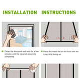 Magnetic Door Screen Insect Mosquito Net Curtain Black Fly Insect Auto Closing Invisible Mesh For Kitchen indoor living room