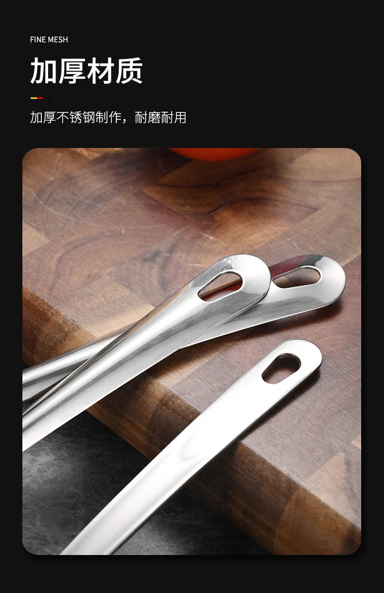 Stainless Steel Duckbill Spoon, Long-handled Sauce Spoon, Thickened Side Mouth, Slanted Mouth, and Crooked Mouth Spoon