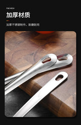 Stainless Steel Duckbill Spoon, Long-handled Sauce Spoon, Thickened Side Mouth, Slanted Mouth, and Crooked Mouth Spoon