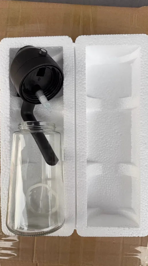 2-in-1 Glass Oil Sprayer & Dispenser, 16oz Leakproof Olive Oil Bottle for Cooking, Air Fryer, Salad, BBQ