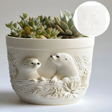Mountain relief succulent plant flowerpot resin silicone mold mountain stream flowing water storage box candle cup gypsum molds