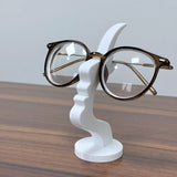 Minimalist Human Profile Eyeglass Holder 3D Printed Side Face Stand for Glasses Fun Practical Desk Line Art Decor Ornament