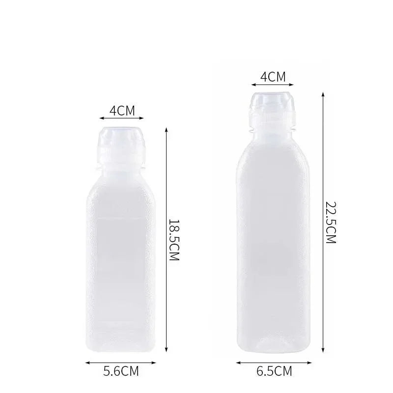 6/1PCS 300/500ml Kitchen Oil Bottle Plastic Seasoning Squeeze Bottle Dispenser for Salad BBQ Sauce Condiment Cooking Tool