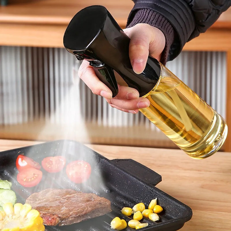 200/300/500ml Plastic Oil Spray Bottle Food Grade Oil Spray for Cooking BBQ Air Fryer Kitchen Oil Spray Bottle Kitchen YH001