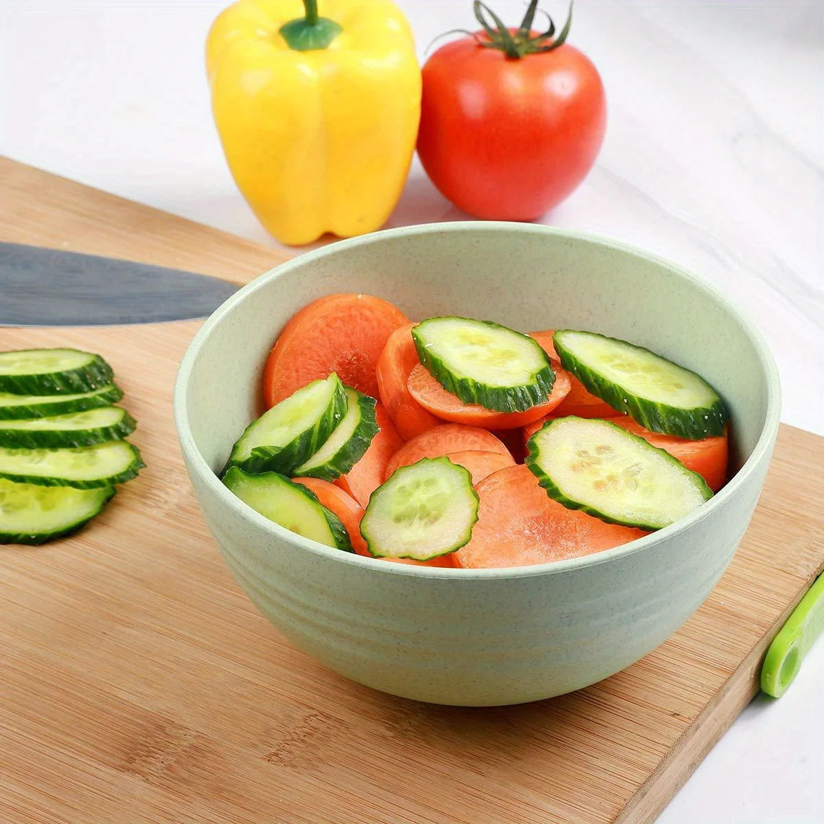 4-piece non fragile grain bowl set -24 ounce PP plastic bowl for soup/rice/grains - microwave and dishwasher safe