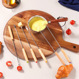 6-24Pcs Fondue Forks Stainless Steel Corrosion Resistant Long Forks for Cake Chocolate Fruits Cheese Fondue Forks Set