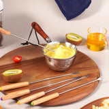 6-24Pcs Fondue Forks Stainless Steel Corrosion Resistant Long Forks for Cake Chocolate Fruits Cheese Fondue Forks Set