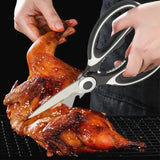 ‌Premium Stainless Steel Kitchen Scissors Heavy Duty Strong Blade for Cutting Fish Meat Chicken Bones Pizza Dishwasher Safe