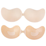 Invisible Push Up Bra for Women Backless Strapless Bra Seamless Front Closure Bralette Underwear Silicone Self-Adhesive Bra Pad