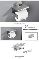 Bathroom Hardware 304 Stainless Steel Brushed Towel Rack Toilet Paper Holder Soap Holder Towel Bar Toilet Bathroom Accessories