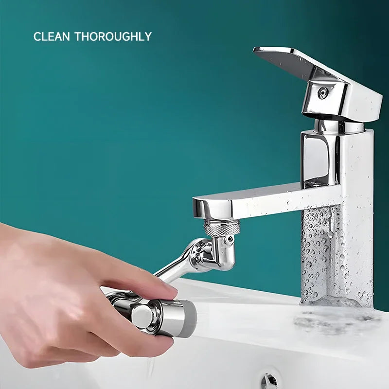 Rotatable Multifunctional Extension Faucet Aerator Kitchen Sink Faucet Extender Adapter Bathroom Tap Swivel Robotic Arm Sink Fit