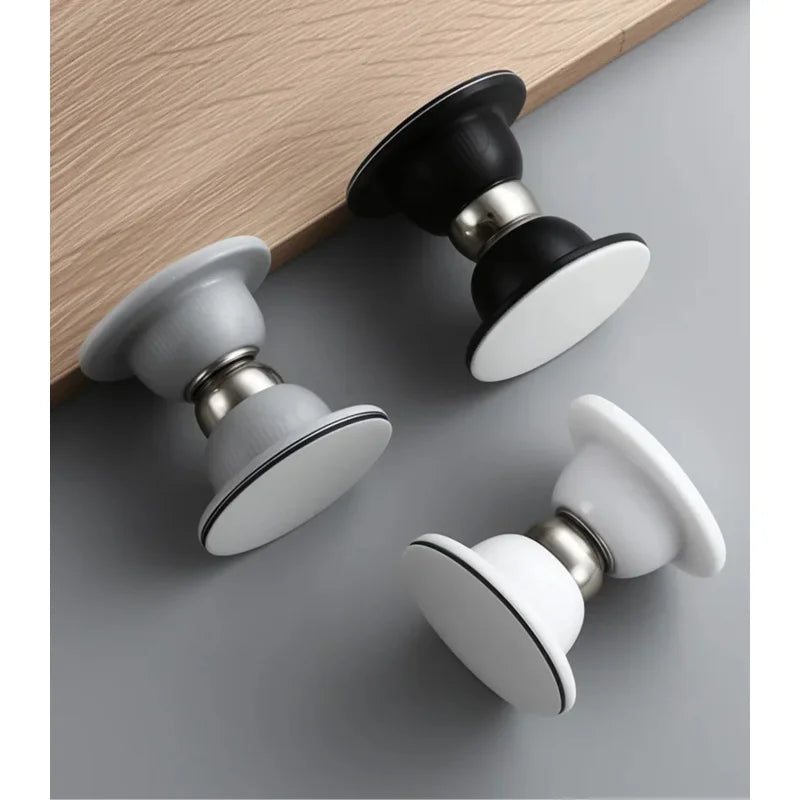 Silicone Anti-collision Magnetic Door Stopper Bedroom Door Study Door Buffer Door Suction No Punching Strong Bonding