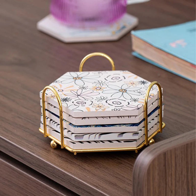 Coaster Holder Mat Storage Rack Table Mat Holder Tea Coffee Mug Placemat Storage Organizer Table Kitchen Accessories