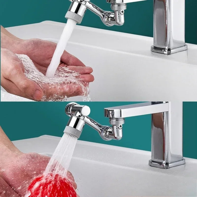 Rotatable Multifunctional Extension Faucet Aerator Kitchen Sink Faucet Extender Adapter Bathroom Tap Swivel Robotic Arm Sink Fit