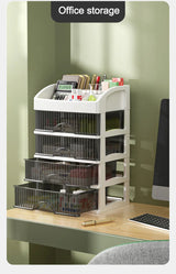 New 1Pc 5-layer Makeup Storage Box Debris Storage Box Drawer-style Dressing Table Office DeskCosmetics Multi-layerstoragecabinet