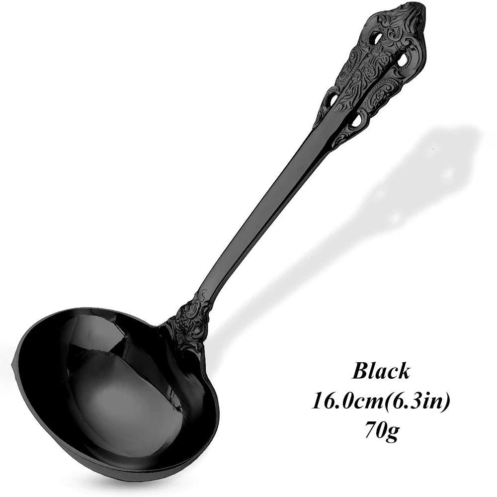2/3/4/5/6 Pieces Gravy Ladle 6.3in Gorgeous 1 oz. Mirror Gold 18/10 Stainless Steel Gravy Sauce Soup Ladle Spoon for Stirring