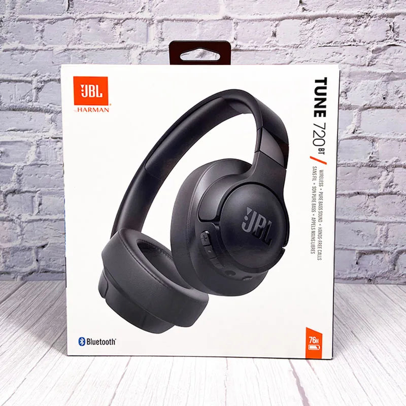 JBL TUNE 720BT Officially Authorized Over-ear Wireless Bluetooth Headphone Gaming Call Headset With Microphone Foldable Design