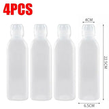 6/1PCS 300/500ml Kitchen Oil Bottle Plastic Seasoning Squeeze Bottle Dispenser for Salad BBQ Sauce Condiment Cooking Tool