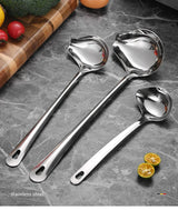 Stainless Steel Duckbill Spoon, Long-handled Sauce Spoon, Thickened Side Mouth, Slanted Mouth, and Crooked Mouth Spoon