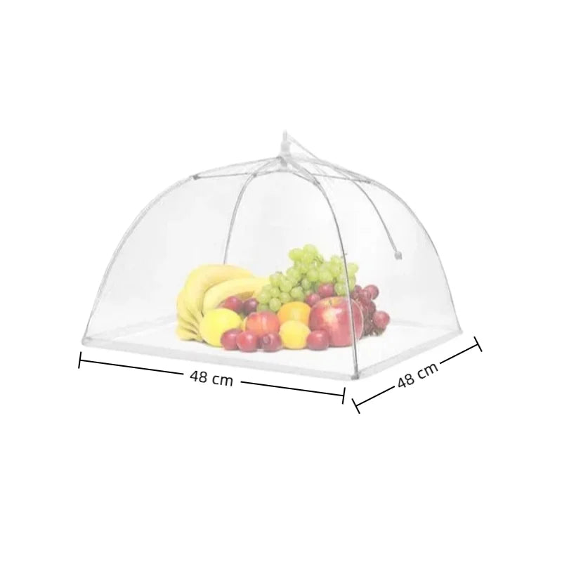 Picnic Food Covers for Outside Mesh 4 Packs Pop Up Fine Fly Net for Fruit - Collapsible Screen Umbrella Food Tent