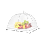 Picnic Food Covers for Outside Mesh 4 Packs Pop Up Fine Fly Net for Fruit - Collapsible Screen Umbrella Food Tent