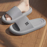 Summer Fashion Slippers Men Shoes Cloud Slippers For Men Home Flat Sandals Massage Flip Flops Couples Bathroom Indoor Slides