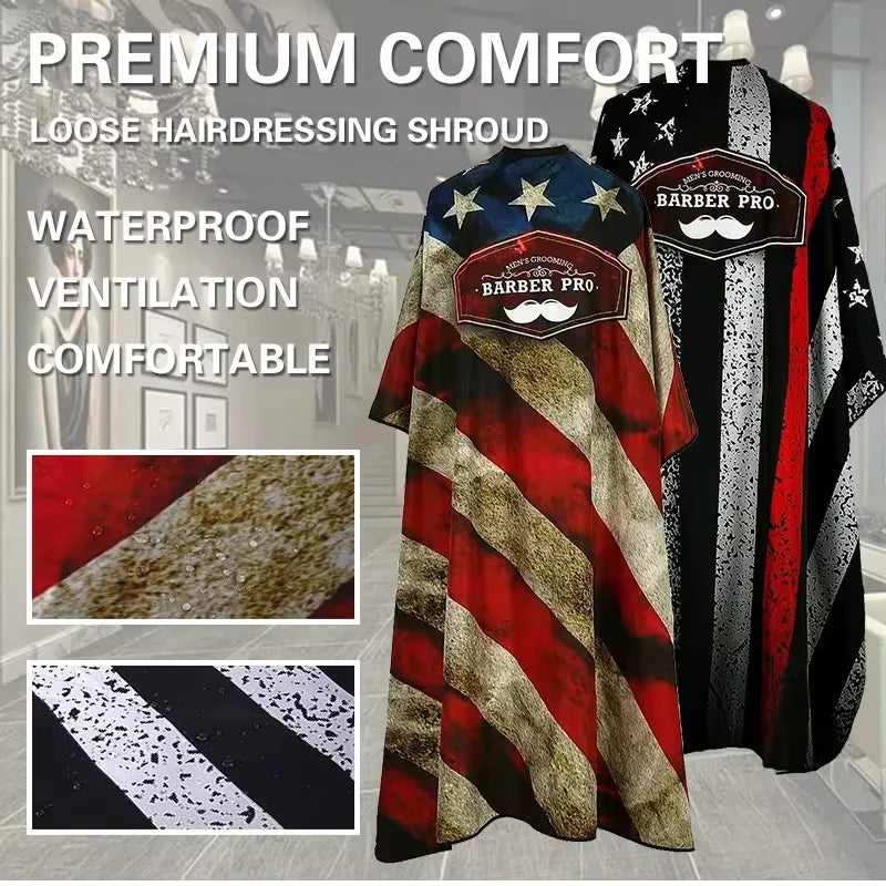 Barber Haircut Cloth Home Hairdresser Apron Hair Cut Cape Salon Hairdress Gown Hairdressing Coat Barbershop Accessory   4.7   6
