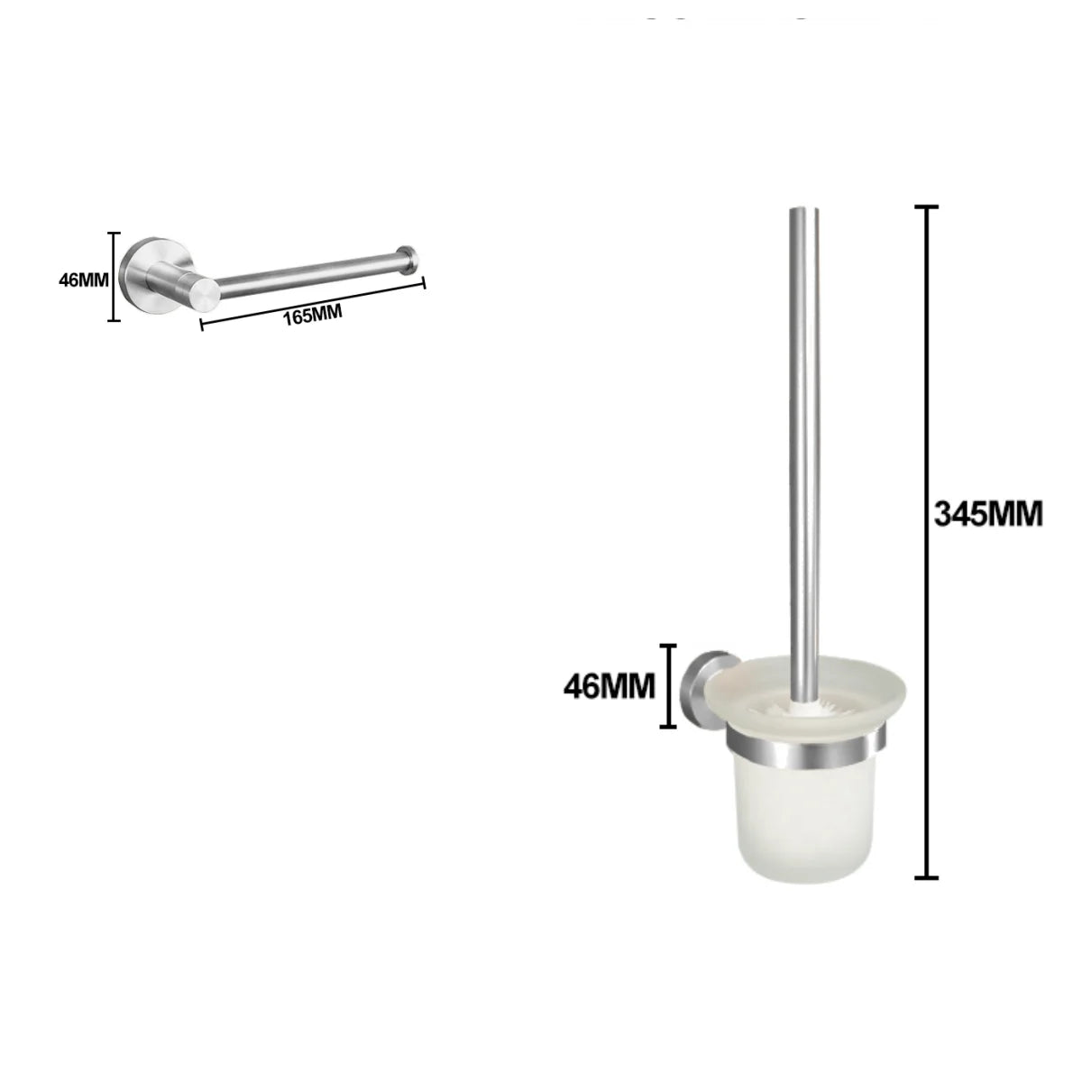 Bathroom Hardware 304 Stainless Steel Brushed Towel Rack Toilet Paper Holder Soap Holder Towel Bar Toilet Bathroom Accessories
