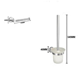 Bathroom Hardware 304 Stainless Steel Brushed Towel Rack Toilet Paper Holder Soap Holder Towel Bar Toilet Bathroom Accessories